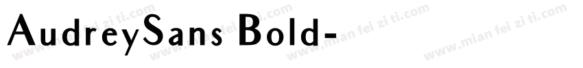 AudreySans Bold字体转换